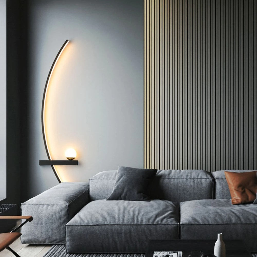 KurveSfære™ - Minimalistisk LED-vegglampe (Pakke med 2 stk.) (Ryddesalg)