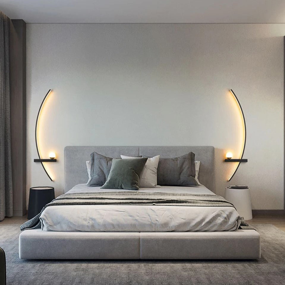 KurveSfære™ - Minimalistisk LED-vegglampe (Pakke med 2 stk.) (Ryddesalg)