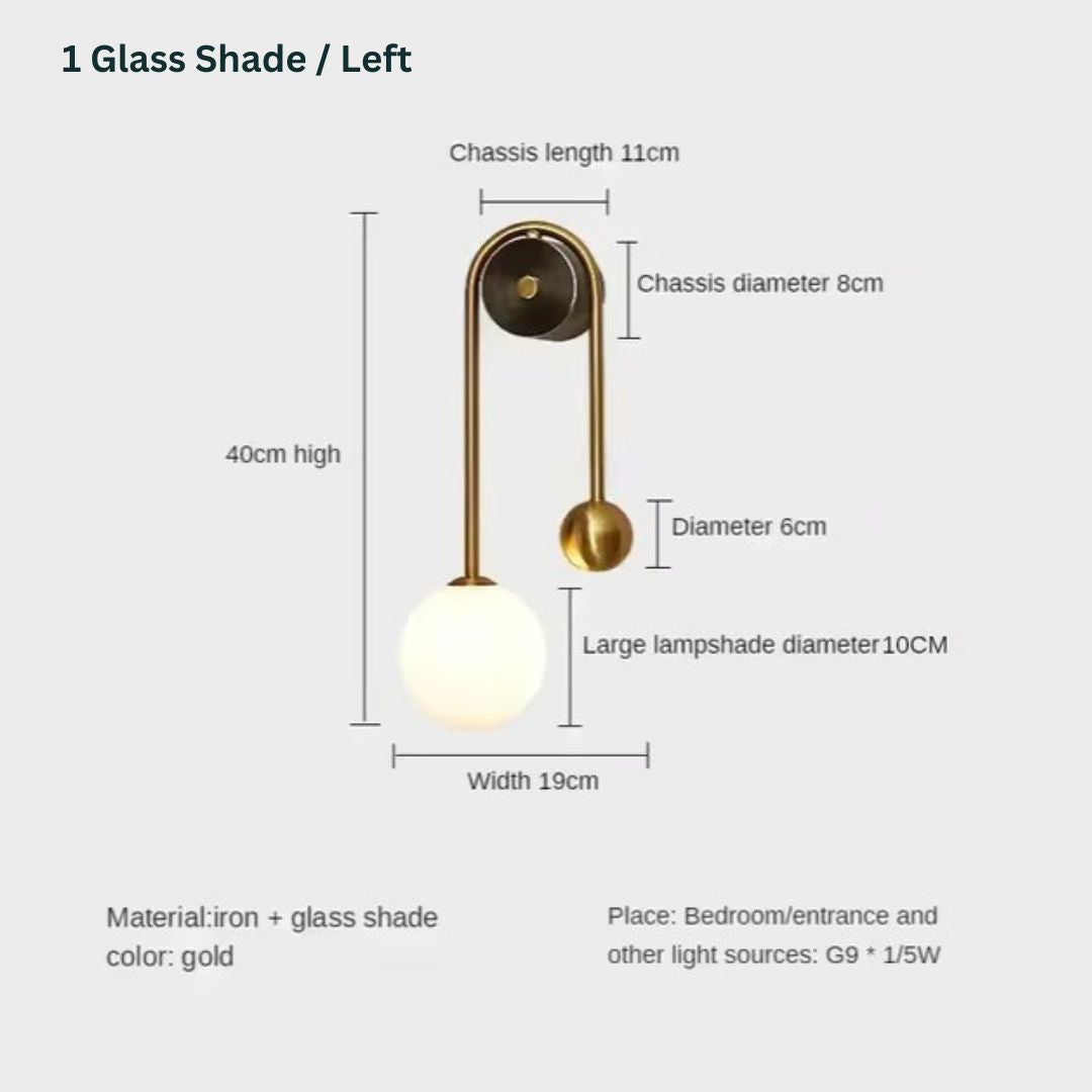 Halo - Moderne minimalistisk vegglampe