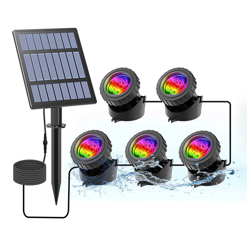 ColorWave™- RGB-solcellebelysning for dammer og bassenger