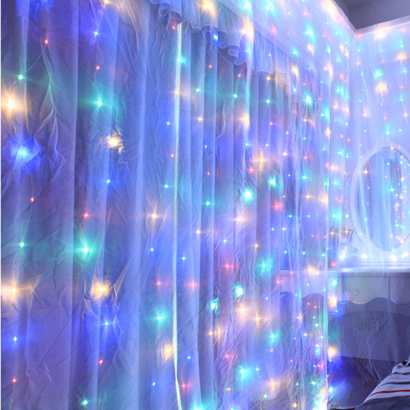 3m dekorativ gardin med LED-lys