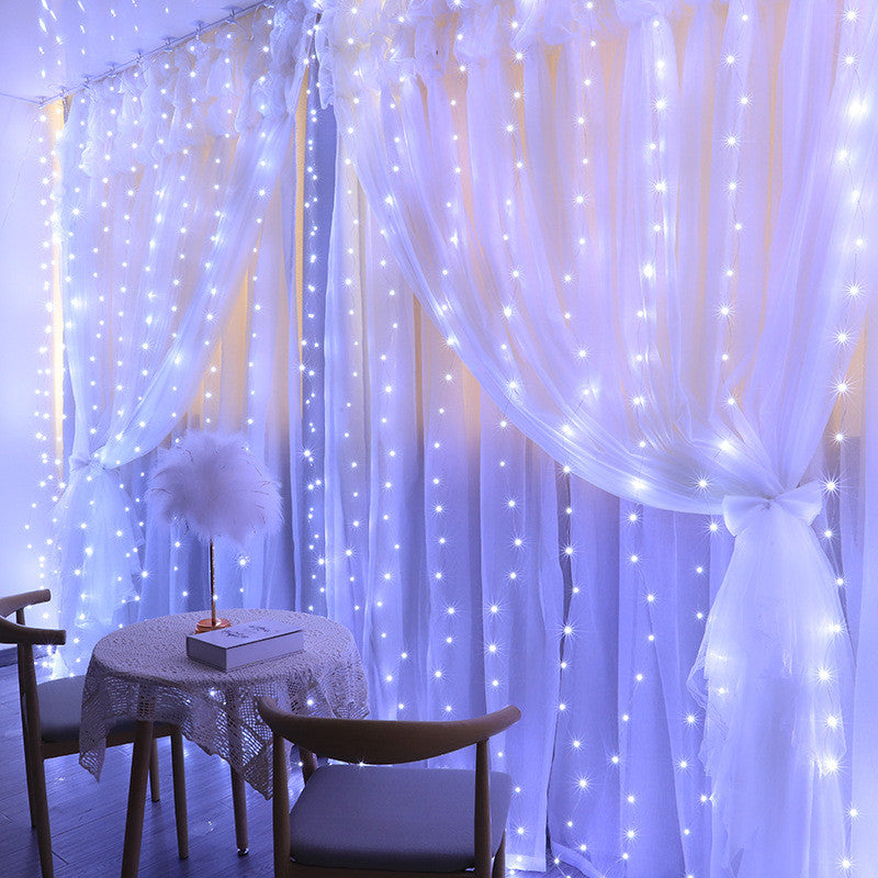 3m dekorativ gardin med LED-lys