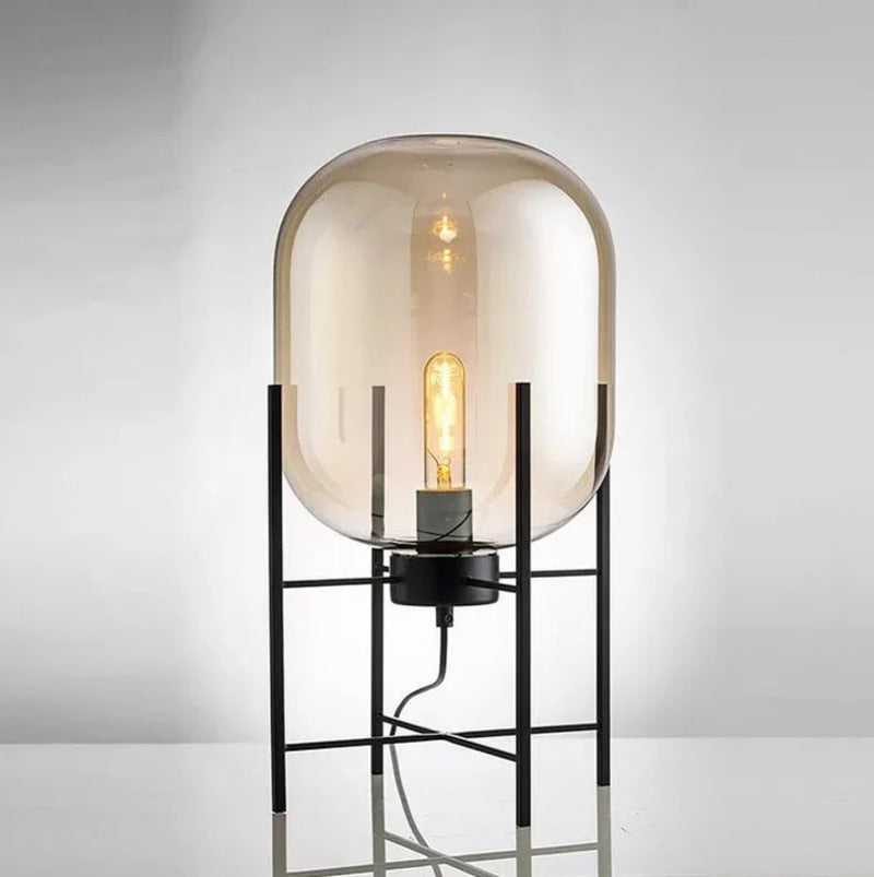 Forte - Vintage bordlampe i glass
