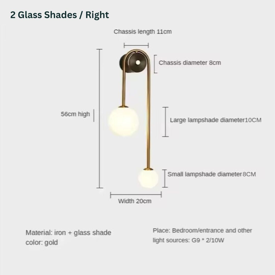 Halo - Moderne minimalistisk vegglampe