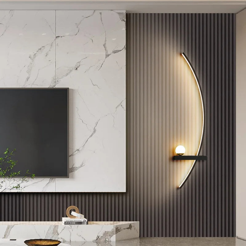 KurveSfære™ - Minimalistisk LED-vegglampe (Pakke med 2 stk.) (Ryddesalg)