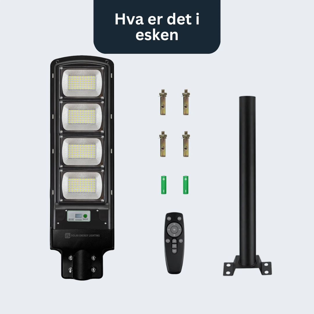 IlluminateSolarMega™ - 3 Lamper + 1 Gratis 450W/6500 Lumen Ultra-Lyssterke Solcellelamper