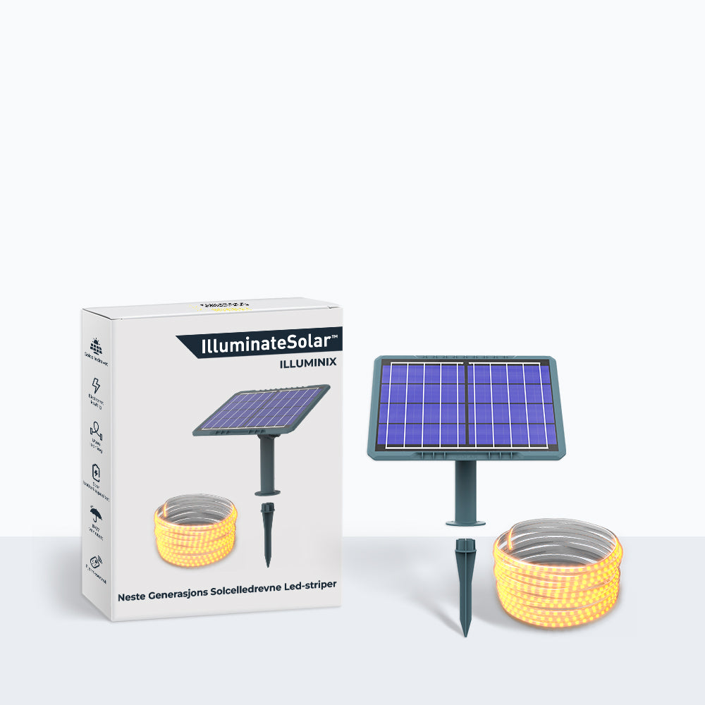 Illuminix™- Neste generasjons solcellestriper med lysdioder