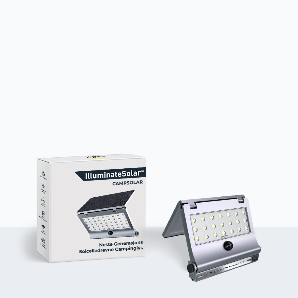 CampSolar™ - neste generasjons solcelledrevne campinglys