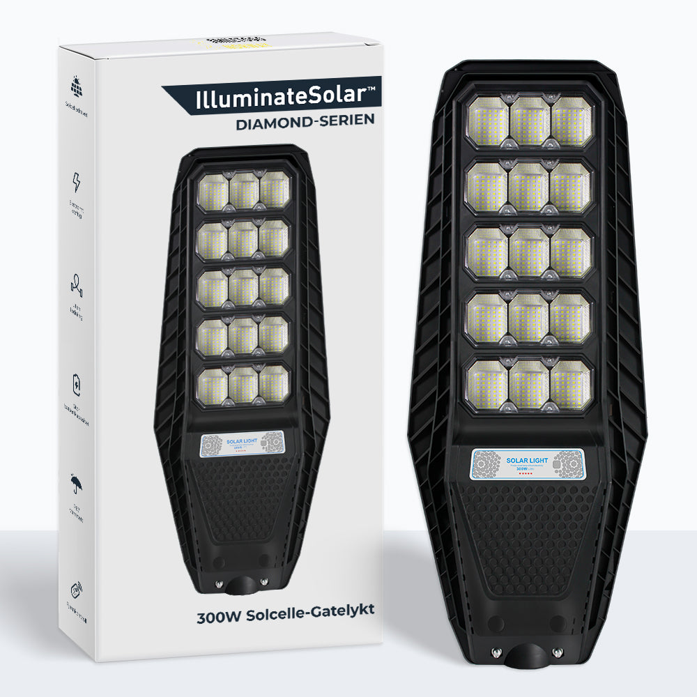Diamond-serien™ - 300W solcelle-gatelykt