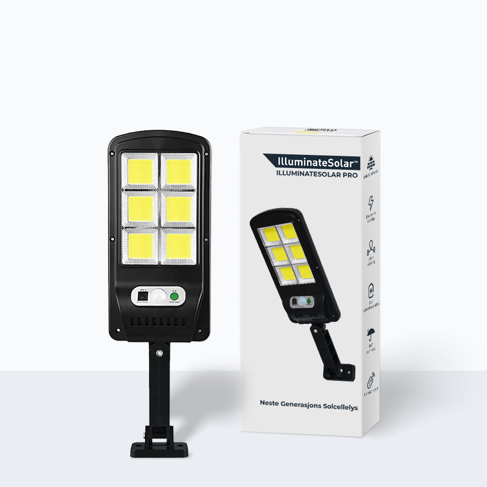 IlluminateSolar™- Den svært lyssterke solcelledrevne LED-gatelykten for gata