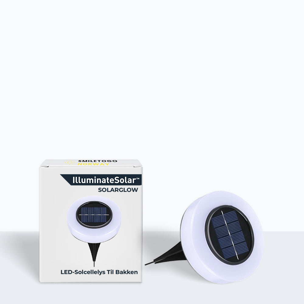 SolarGlow - LED-solcellelys til bakken