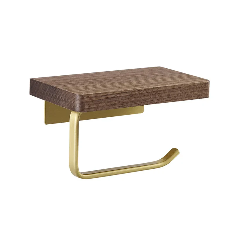 Decoris - Toalettrullholder i Messing og Tre