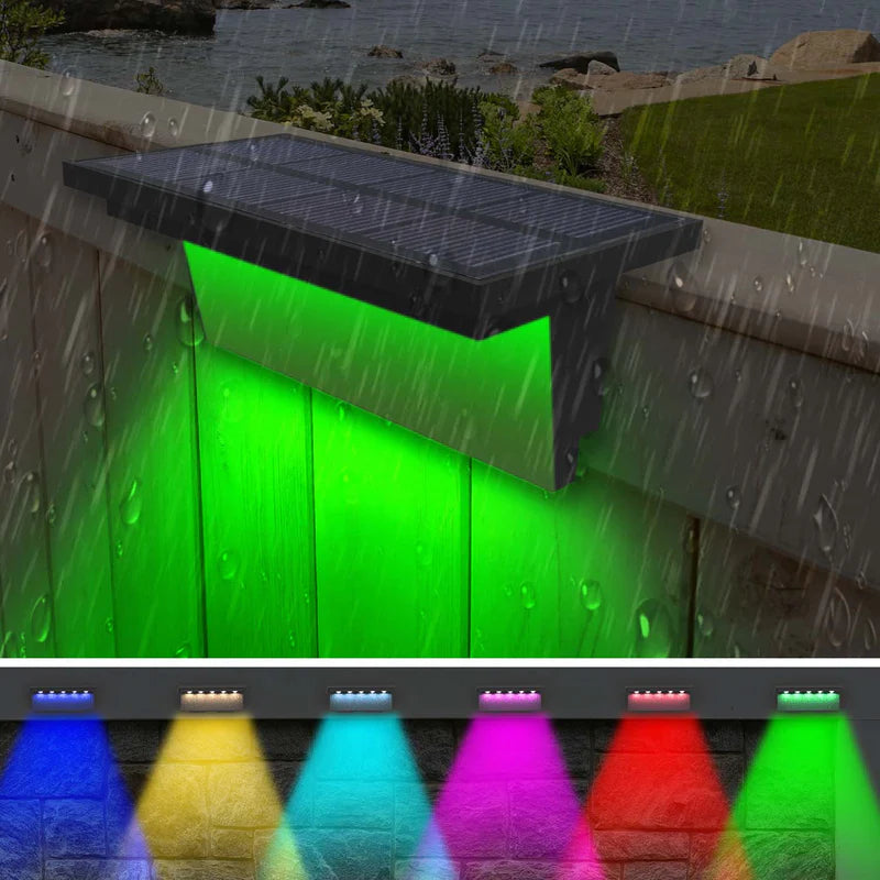 VividSolar™ - Flerfarget solcellelampe for gjerde