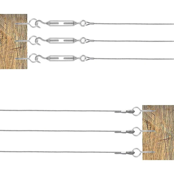 30 m guidekabel i PVC-belagt rustfritt stål for kraftig oppheng