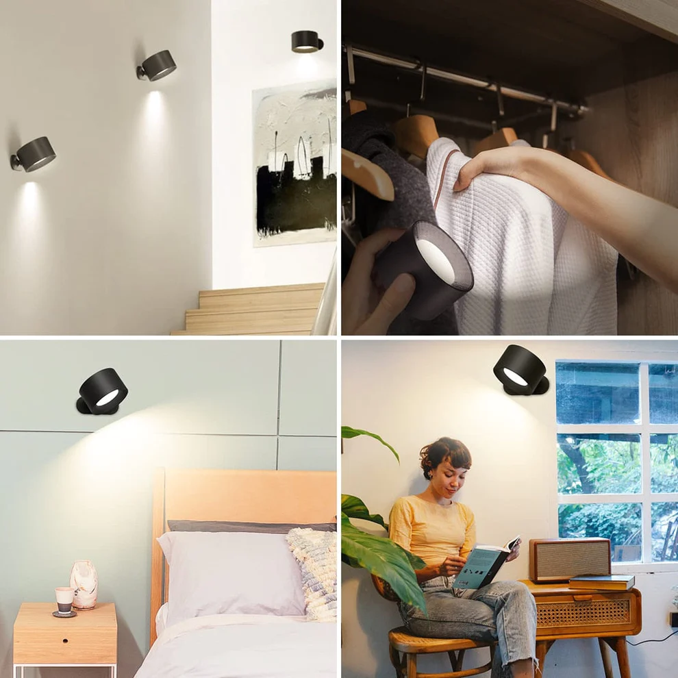 Vista - Den 360° oppladbare LED-vegglampen