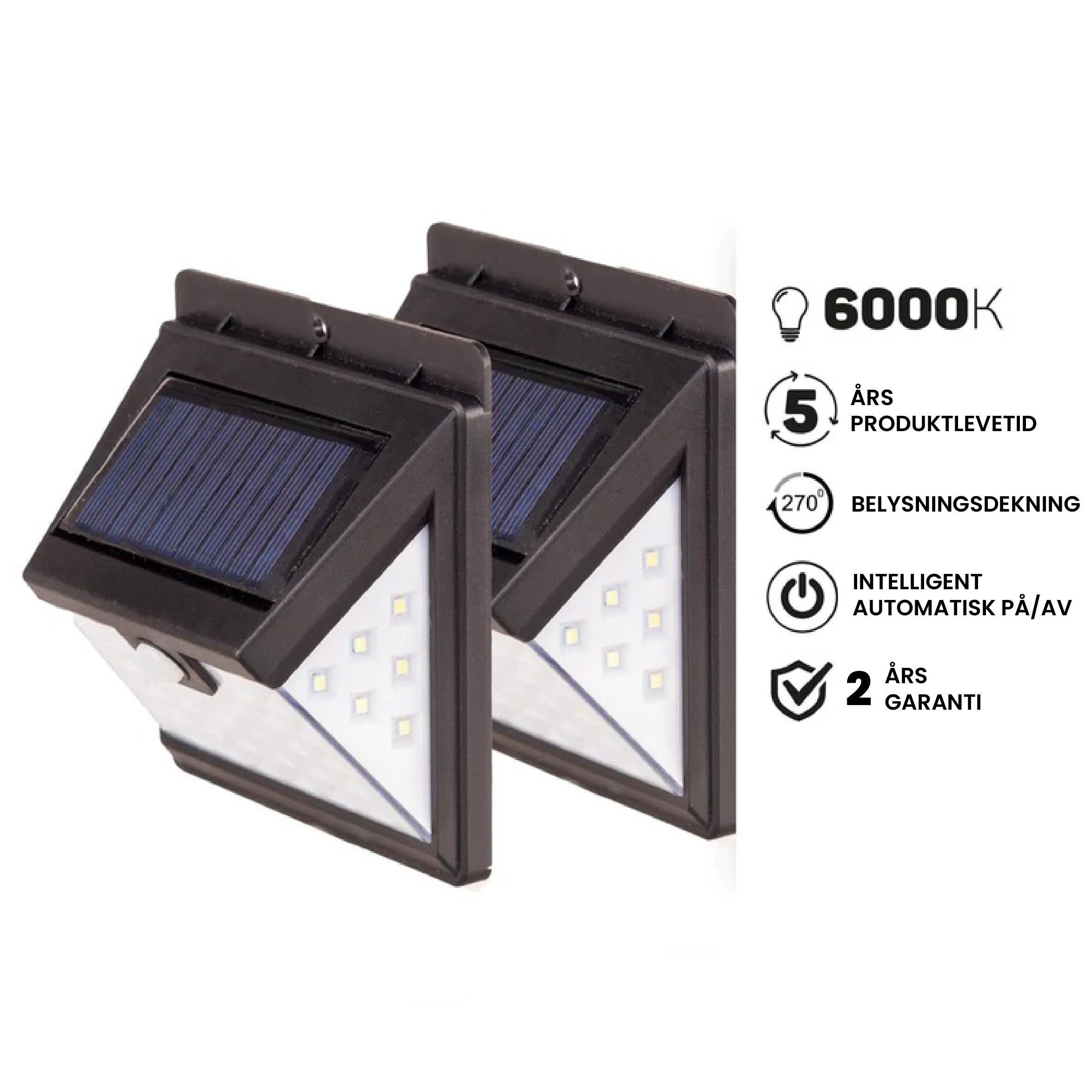 SOLARMINI™ - 40 LED solcellelys (Sett med 2)