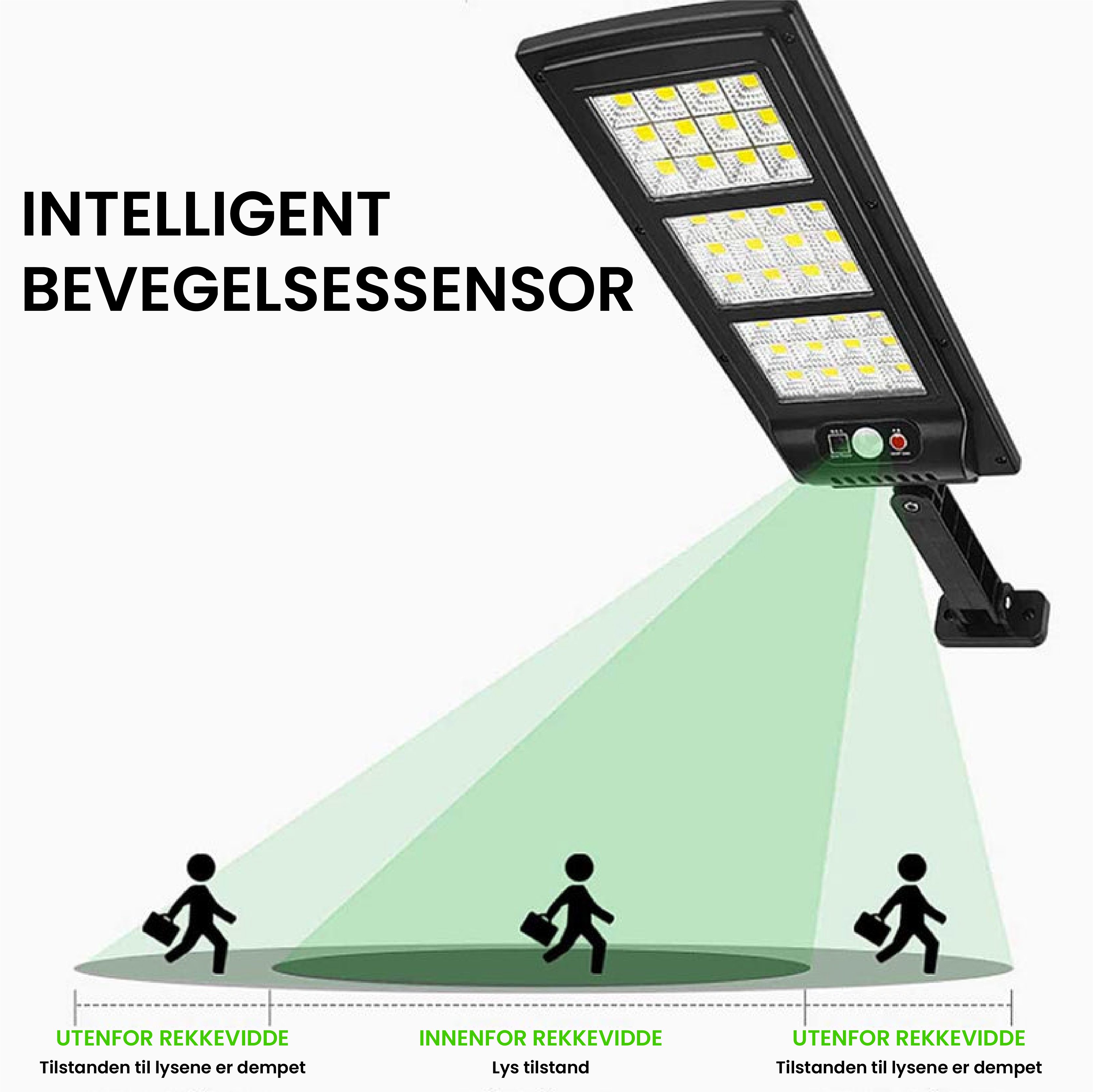 Solcelle LED-lampe 800W