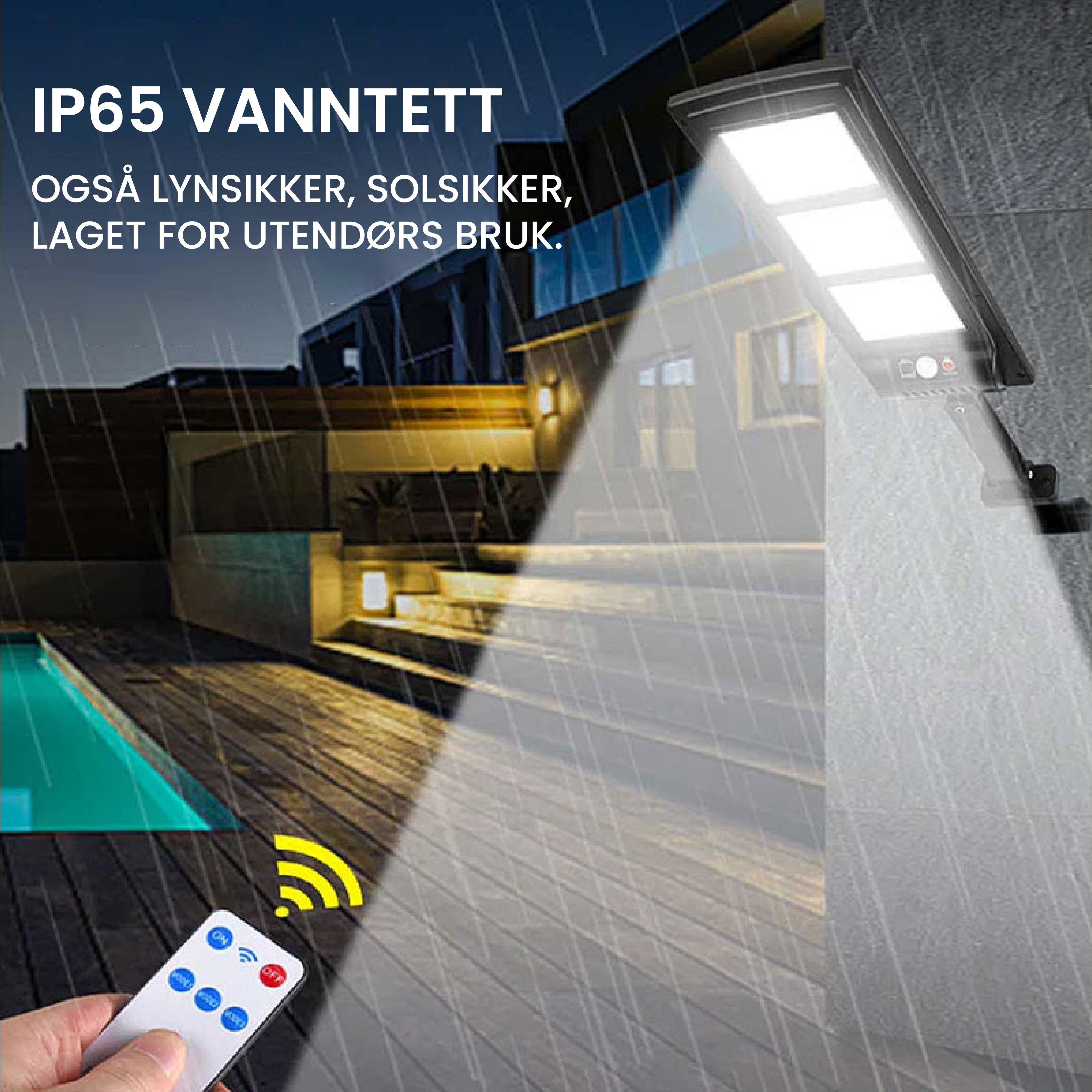 Solcelle LED-lampe 800W