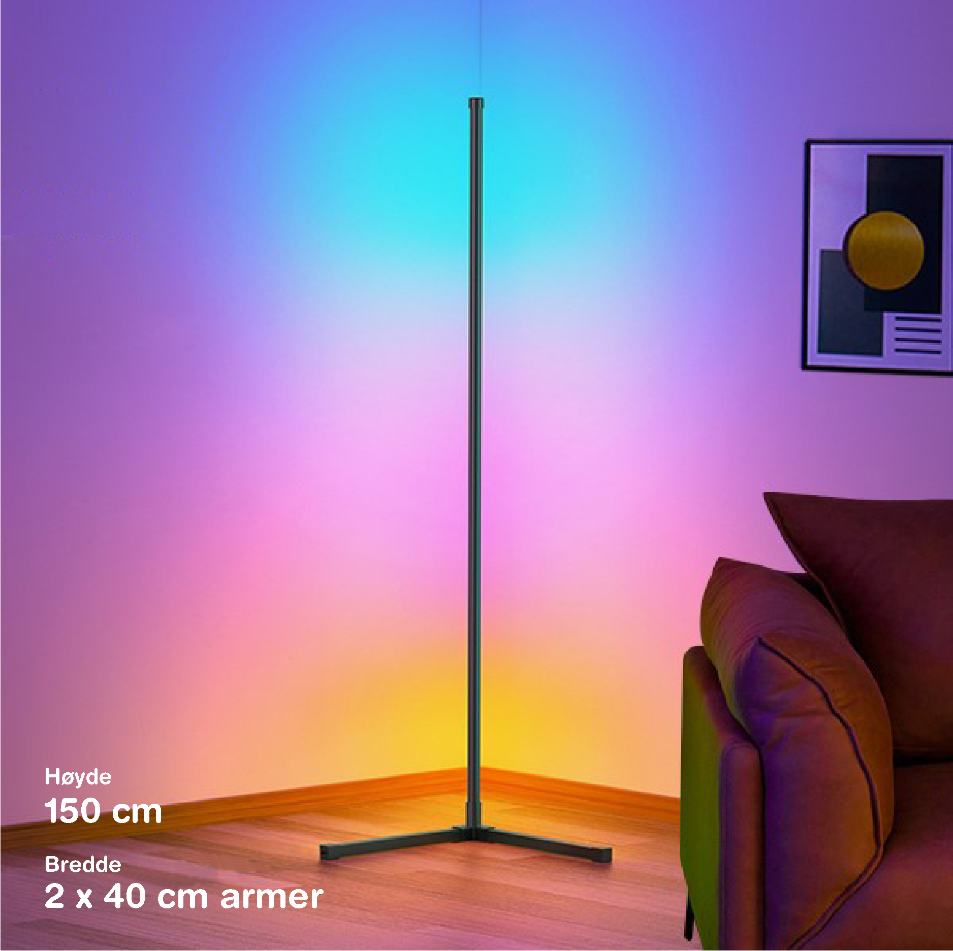 ChromaGlow - Smart Gulvlampe