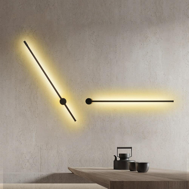Minimalistisk stick vegglampe