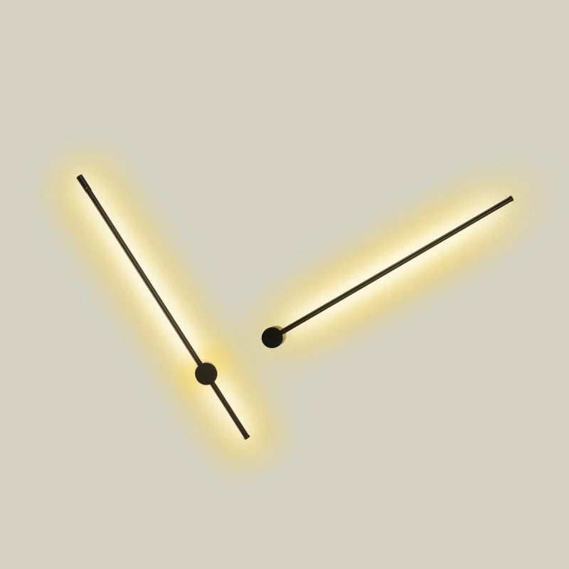 Minimalistisk stick vegglampe