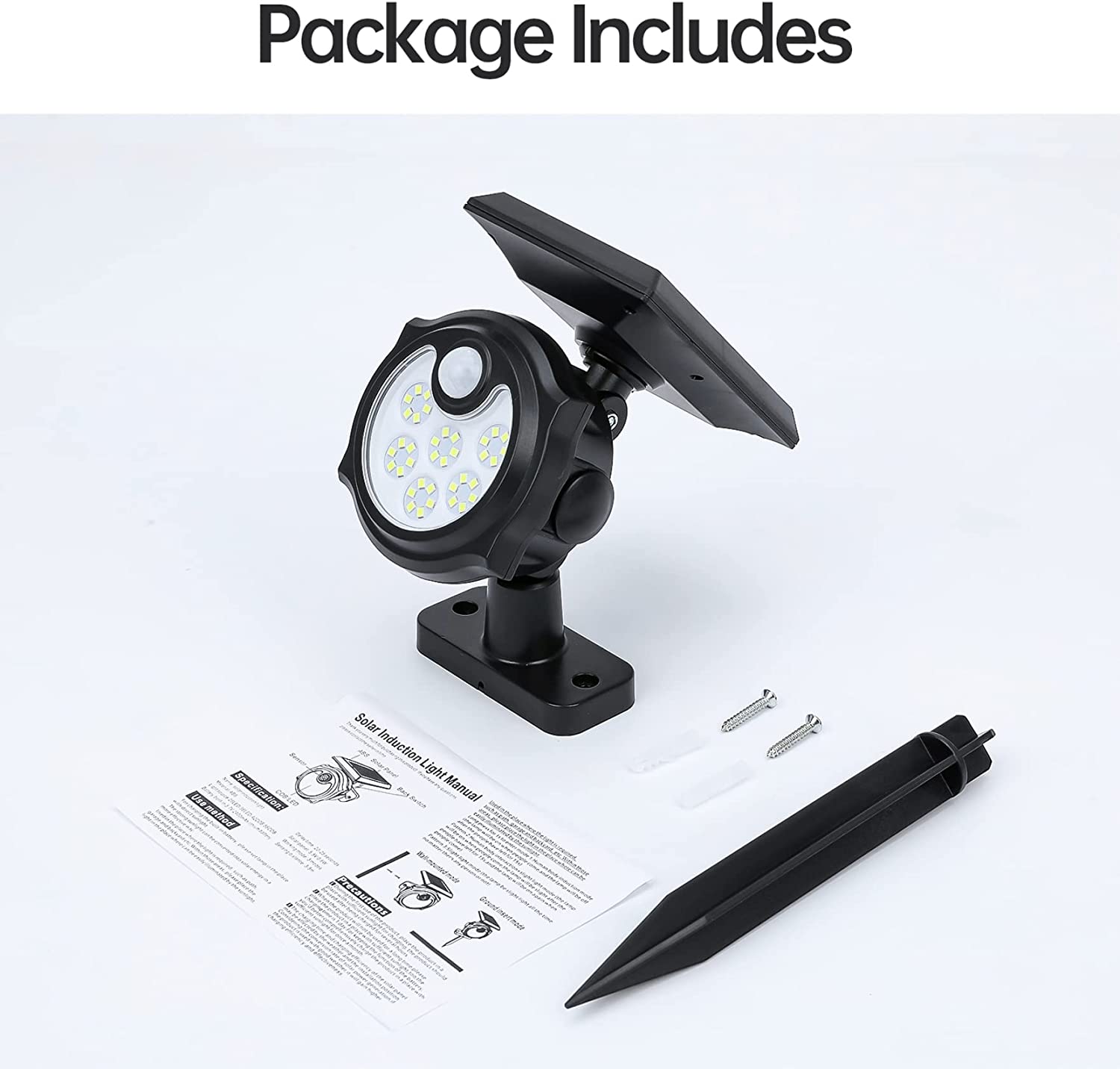 LED solcelle spotlight