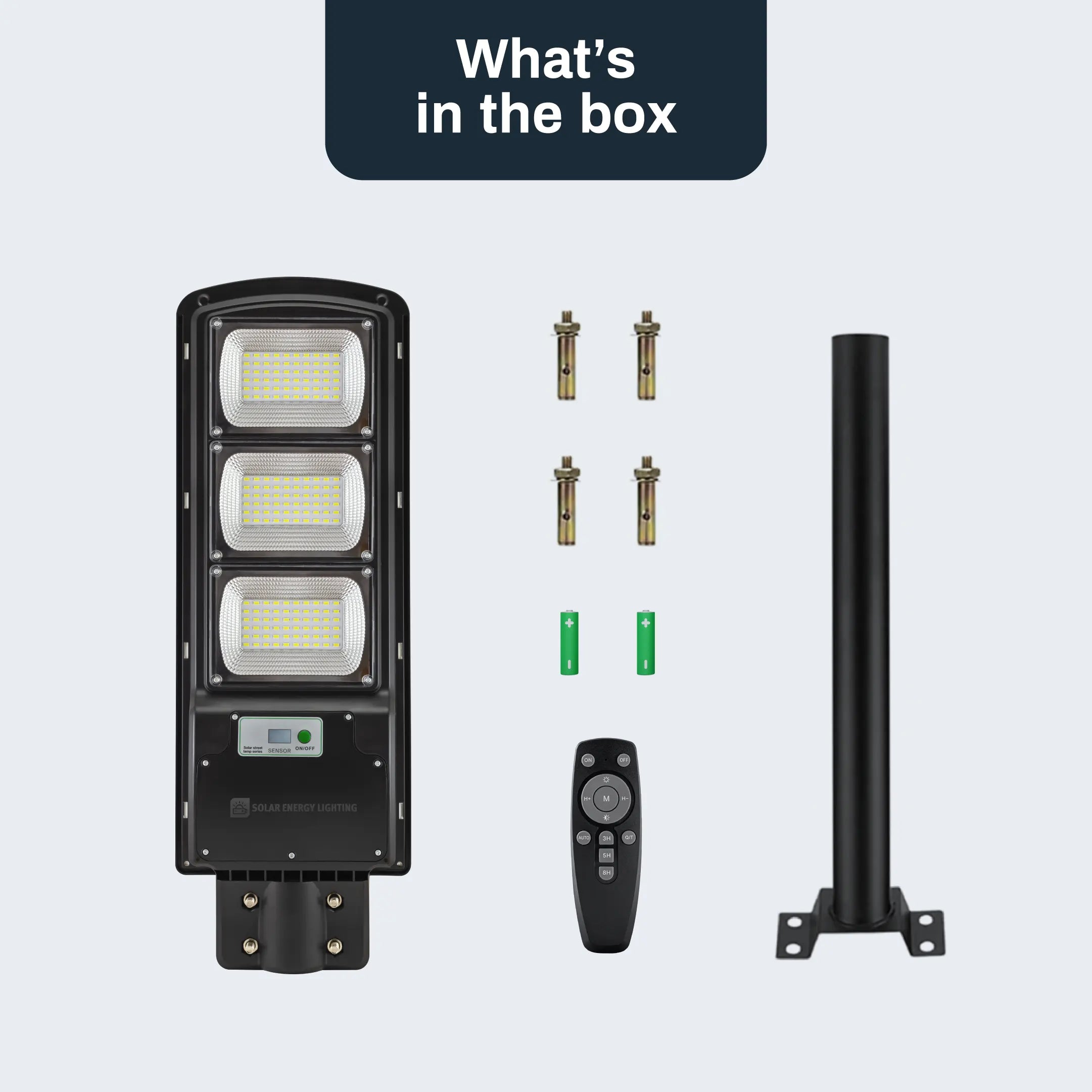 IlluminateSolarMega™ - Den ultimate 375W/6500 lumen ultra-lyssterke solcelle-gatelyset