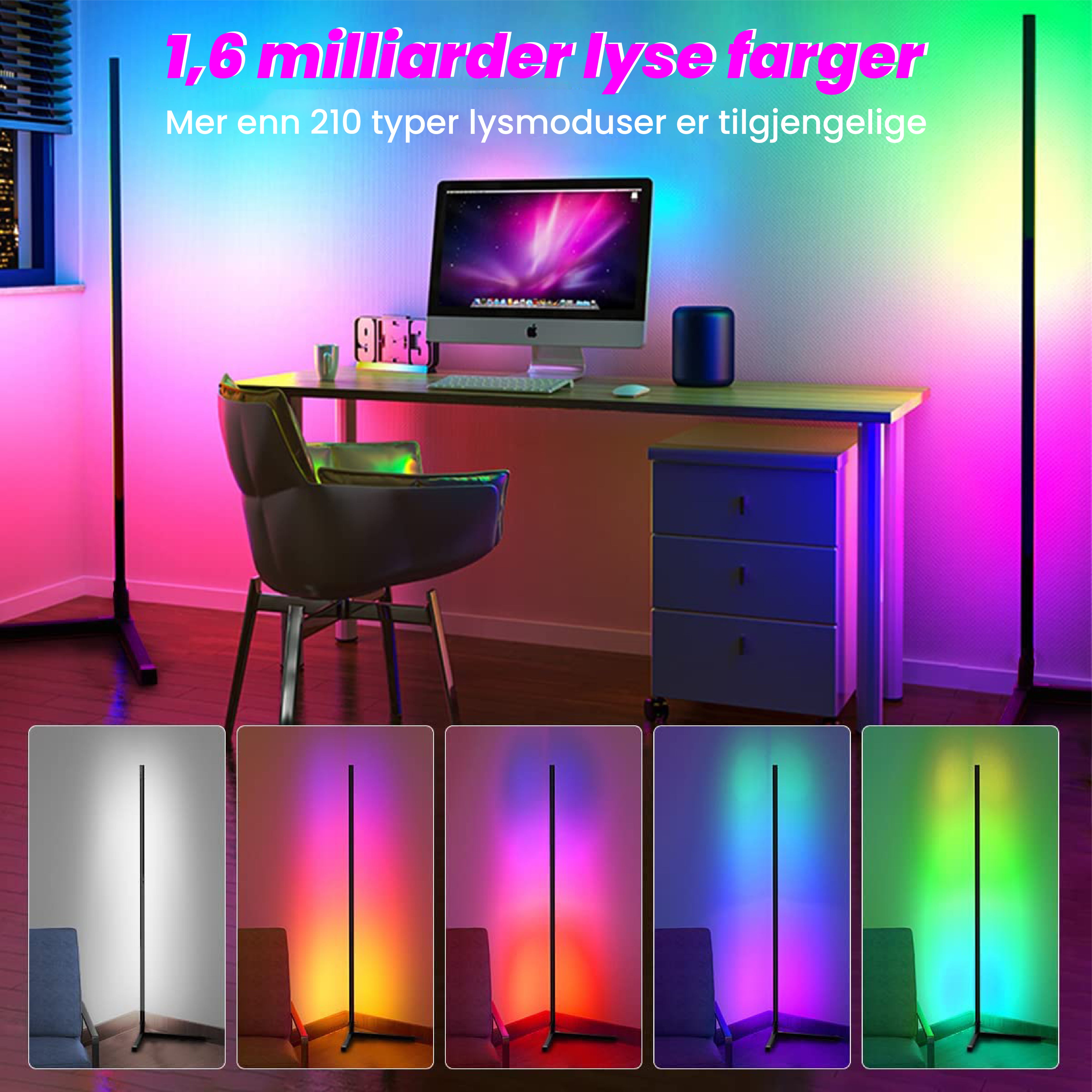 ChromaGlow - Smart Gulvlampe