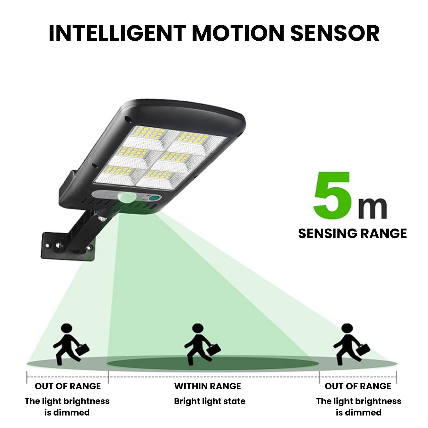 IlluminateSolar™- Den svært lyssterke solcelledrevne LED-gatelykten for gata