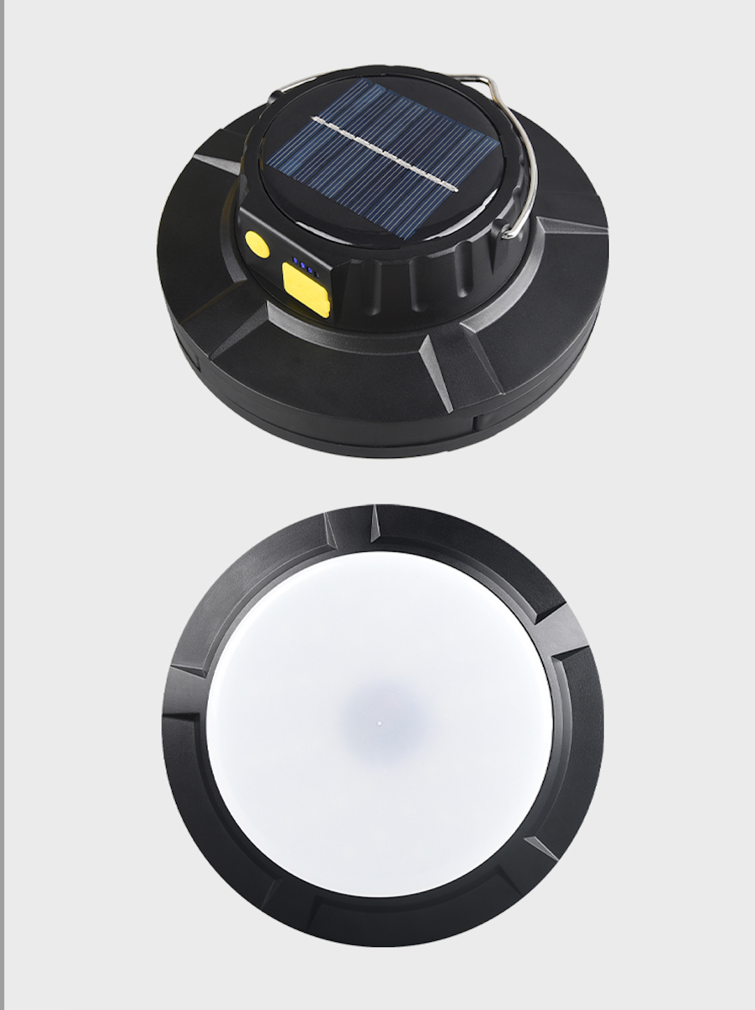CampSolarMini™- ladepære Dobbel lyskilde LED campinglampe