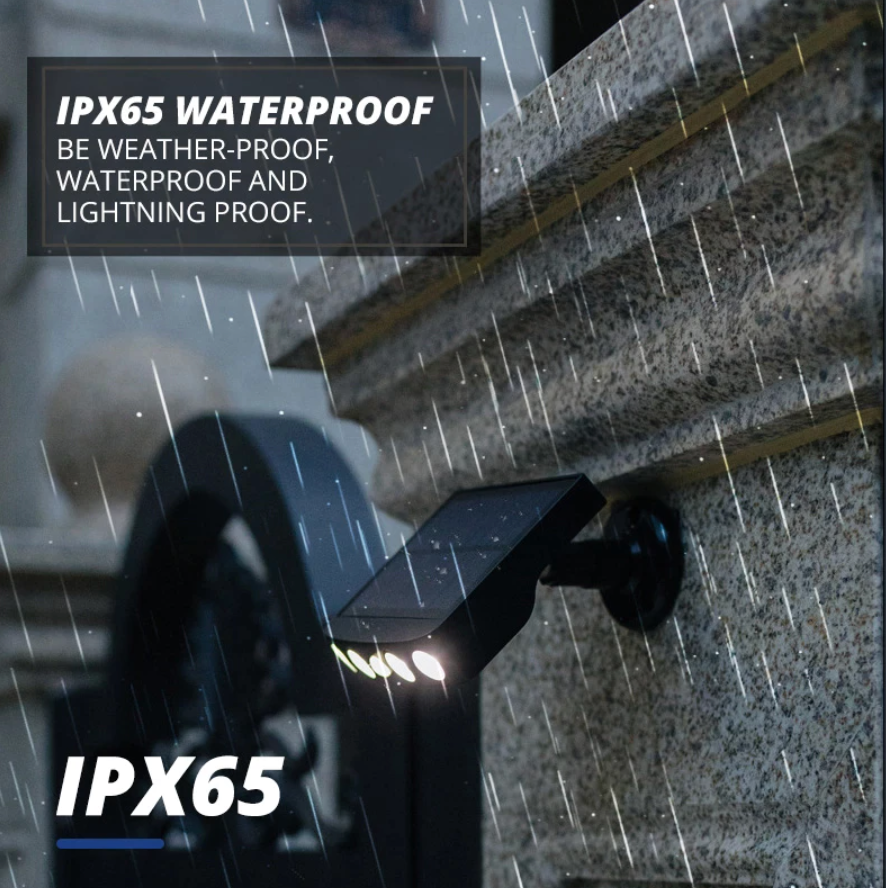 GuardSolar™- Solcelledrevet LED-sikkerhetslys med vidvinkel og bevegelsessensor