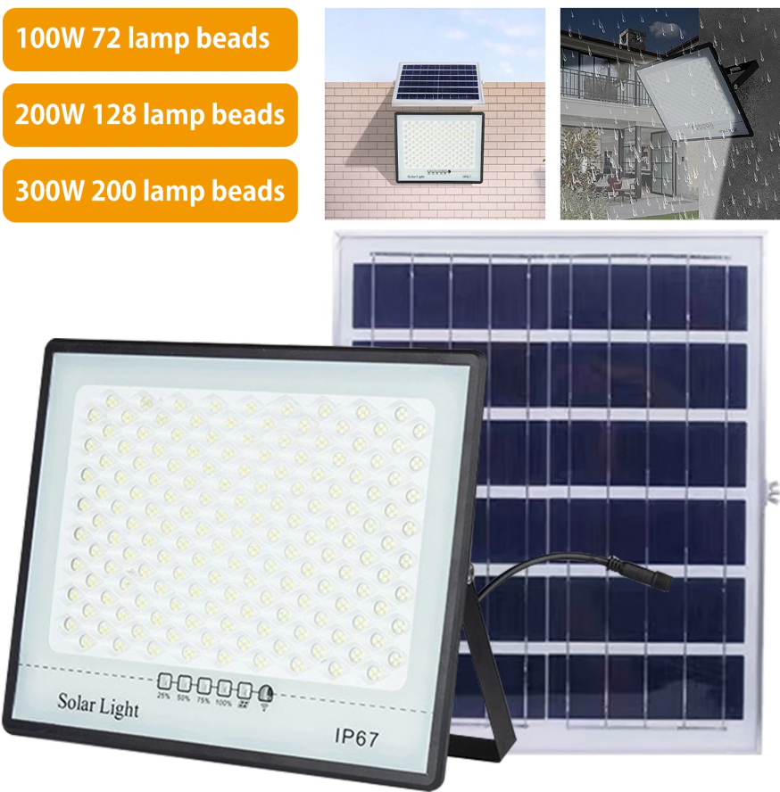 SolarBeam™ 300W - Mega-Watt solcellestrålende flomlys