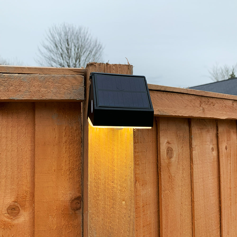 MarsWall-1000®- ultimate utendørs solcellevegglampe med bevegelse (2-pakning)