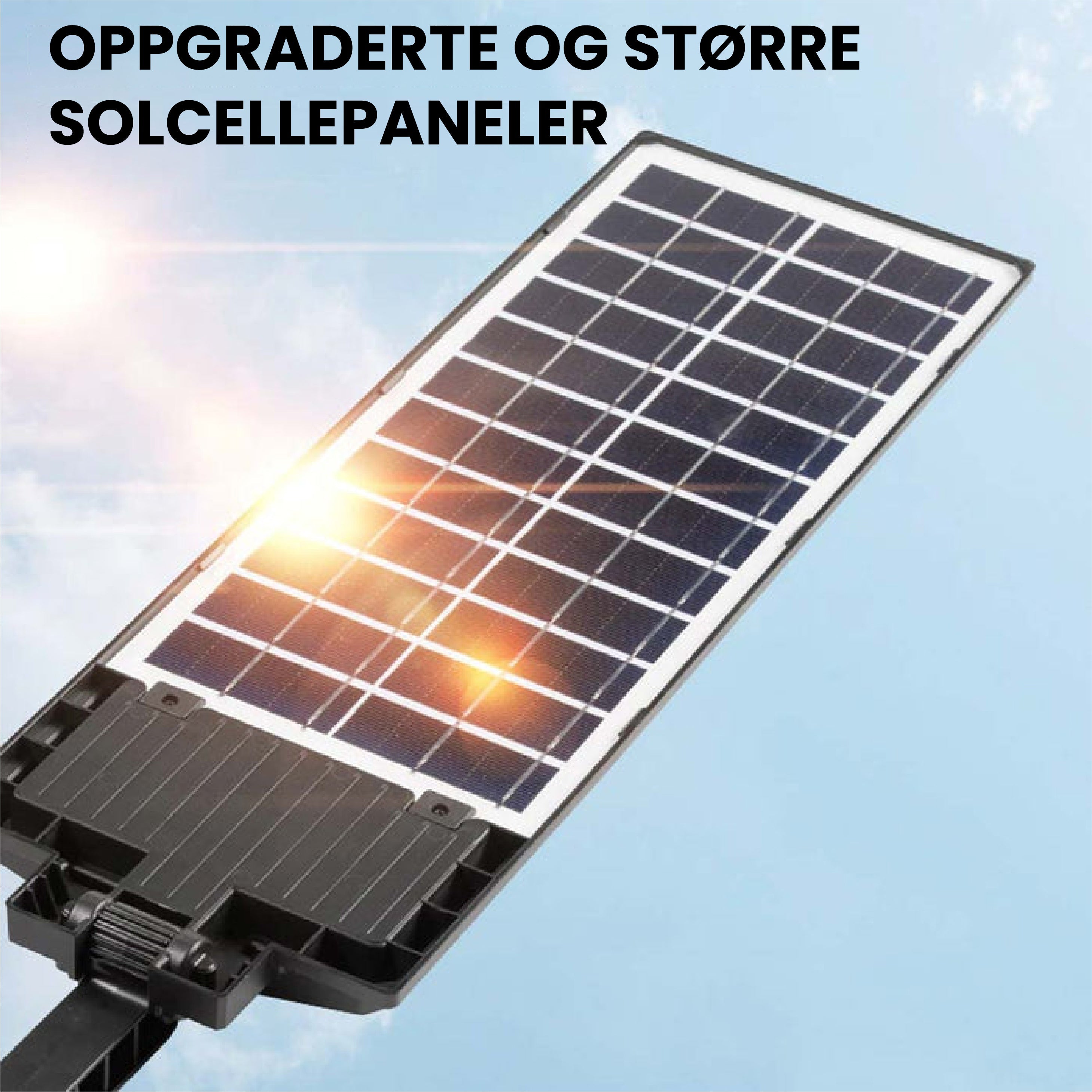 1000W 240LED solcelledrevet LED gatelampe