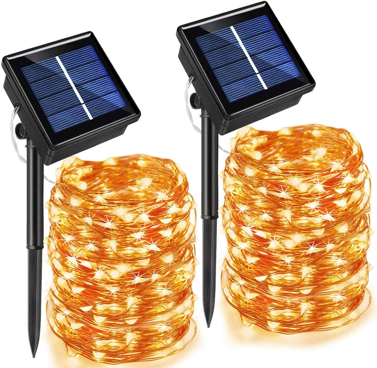 StringFairy™ - Solcelledrevet utendørsbelysning (Pakke med 2)