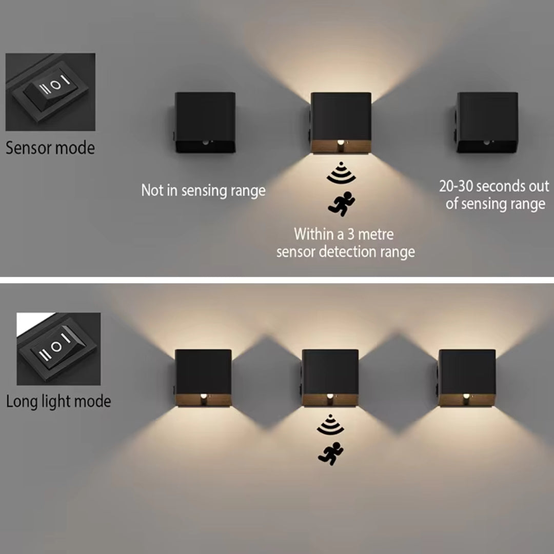 LumiCube™ - USB-oppladbare LED-vegglamper