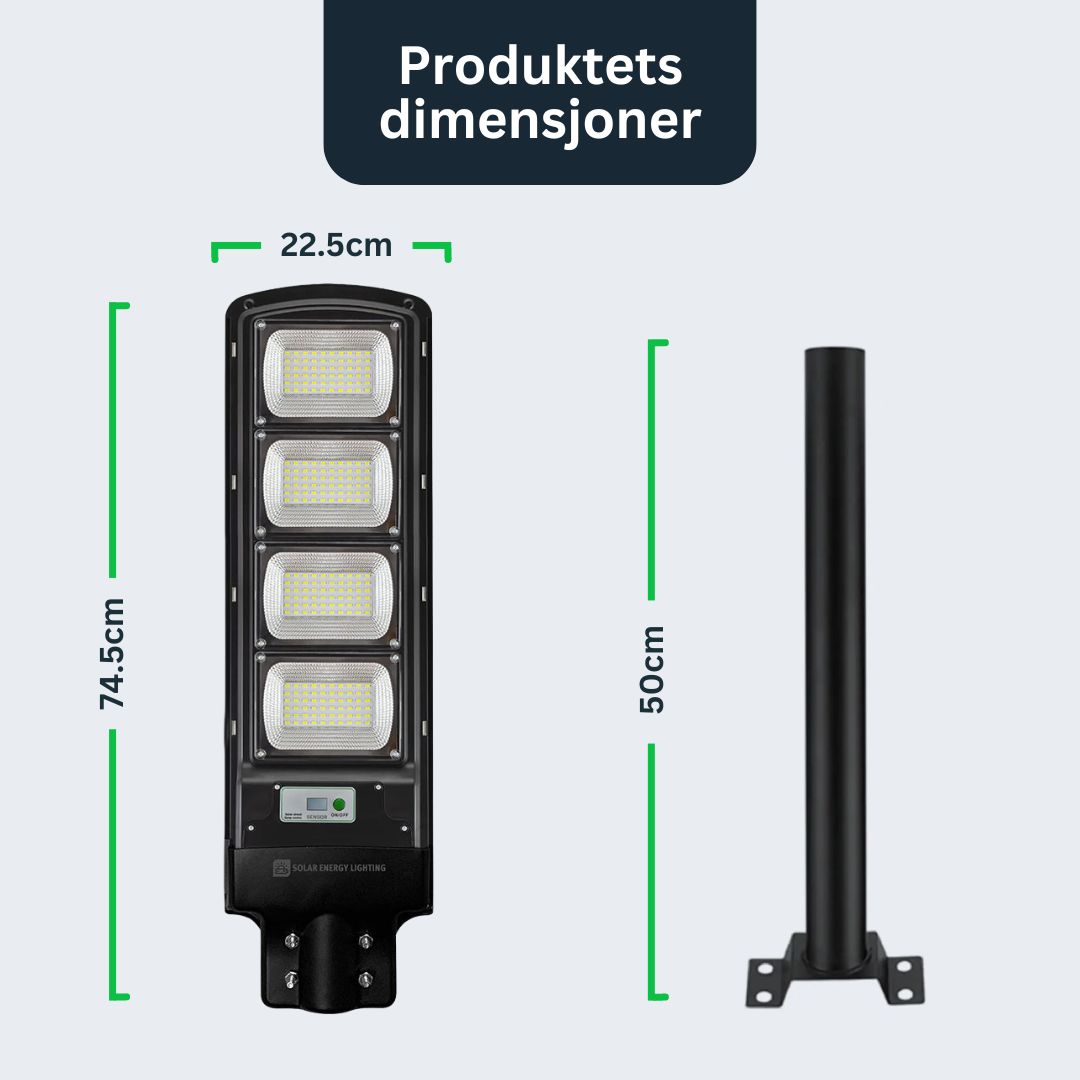 IlluminateSolarMega™ - 3 Lamper + 1 Gratis 450W/6500 Lumen Ultra-Lyssterke Solcellelamper