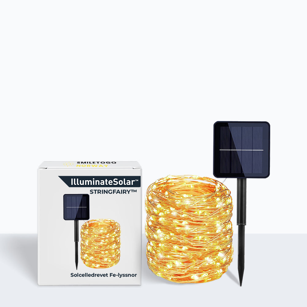 StringFairy™ - Solcelledrevet utendørsbelysning (Pakke med 2)