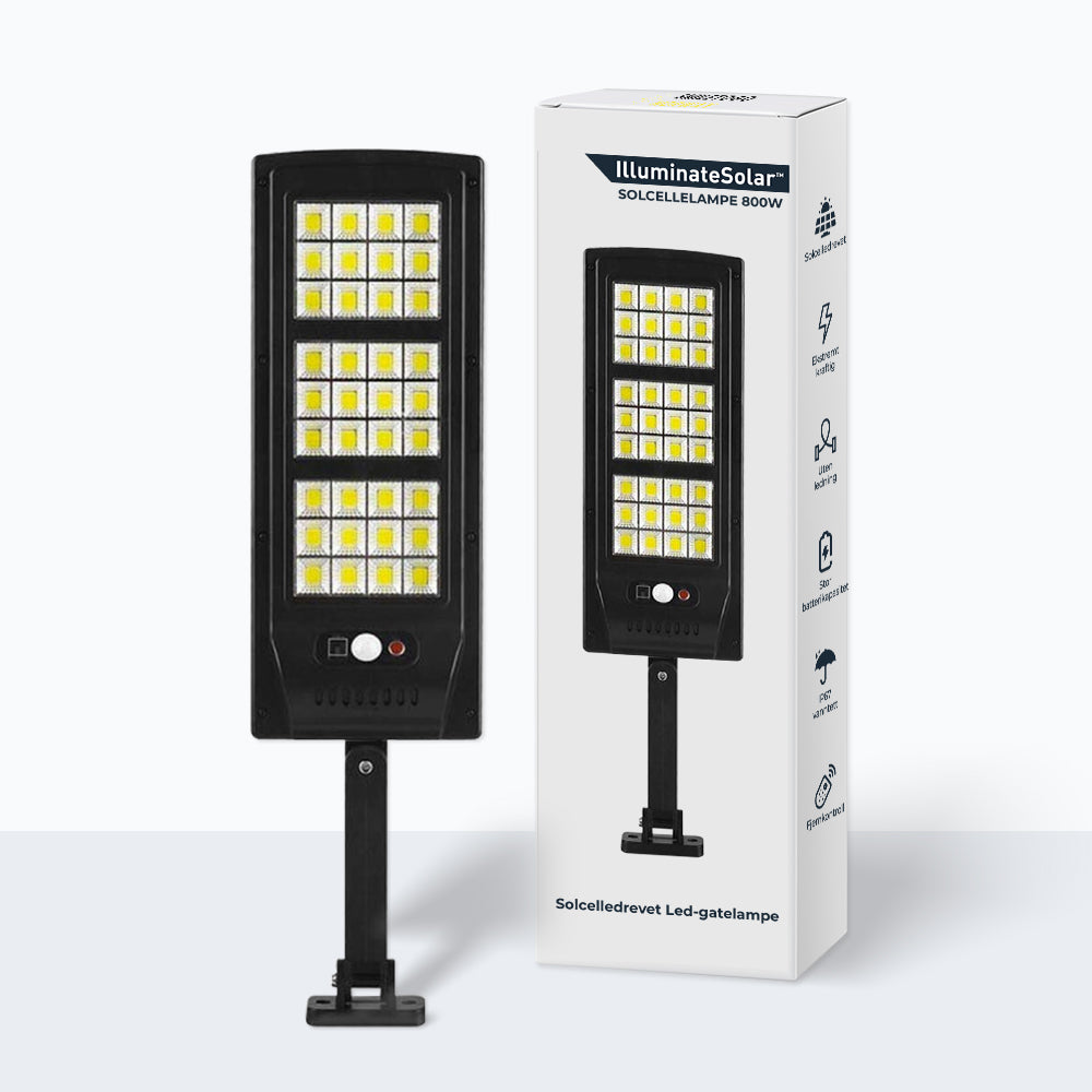 Solcelle LED-lampe 800W