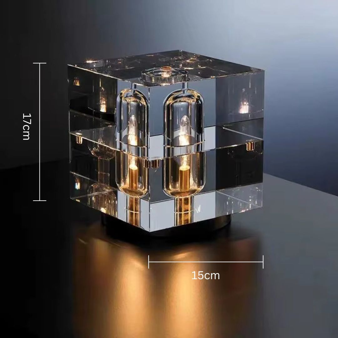 Cubelux - Nordisk LED Luksus Krystallbordlampe