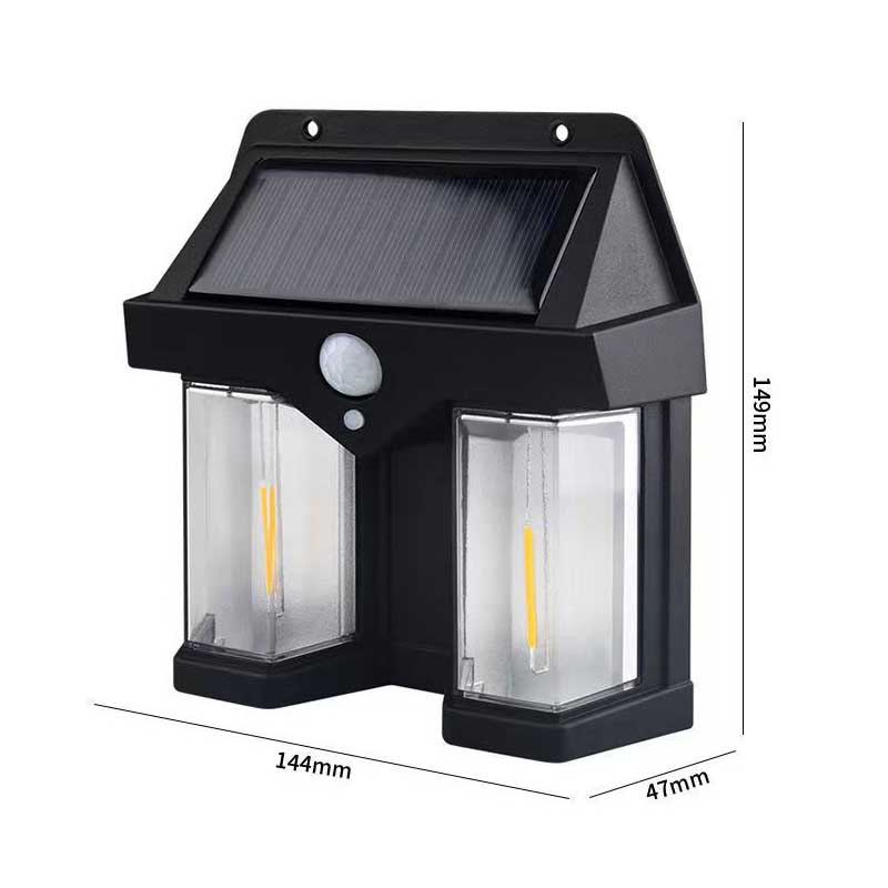 SuncrestDuo™ - IP65 solcellevegglampe (pakke med 2 stk.)