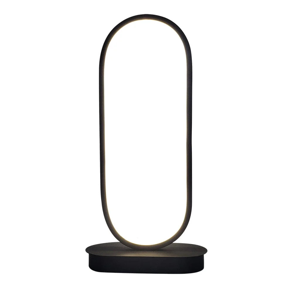 Oval - Moderne LED-bordlampe