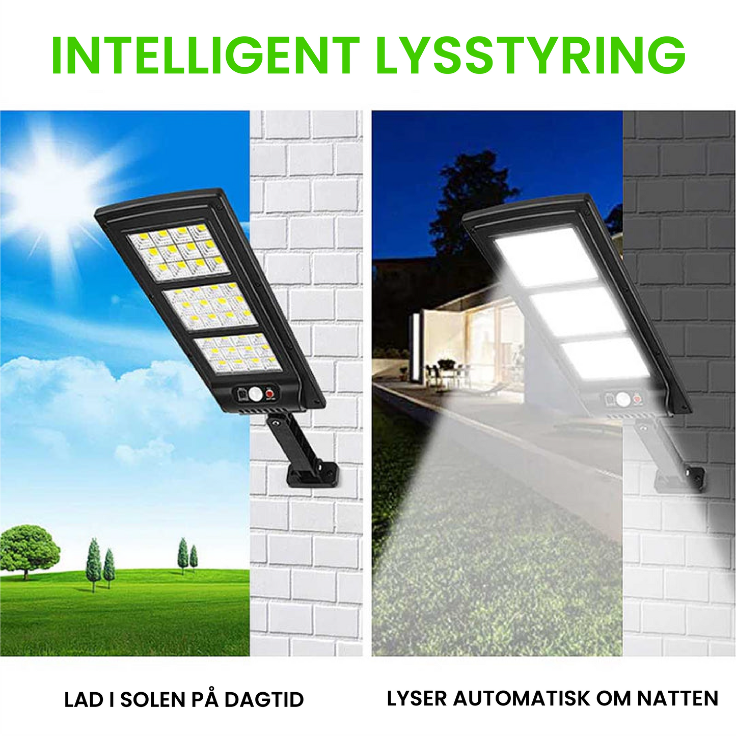 Solcelle LED-lampe 800W