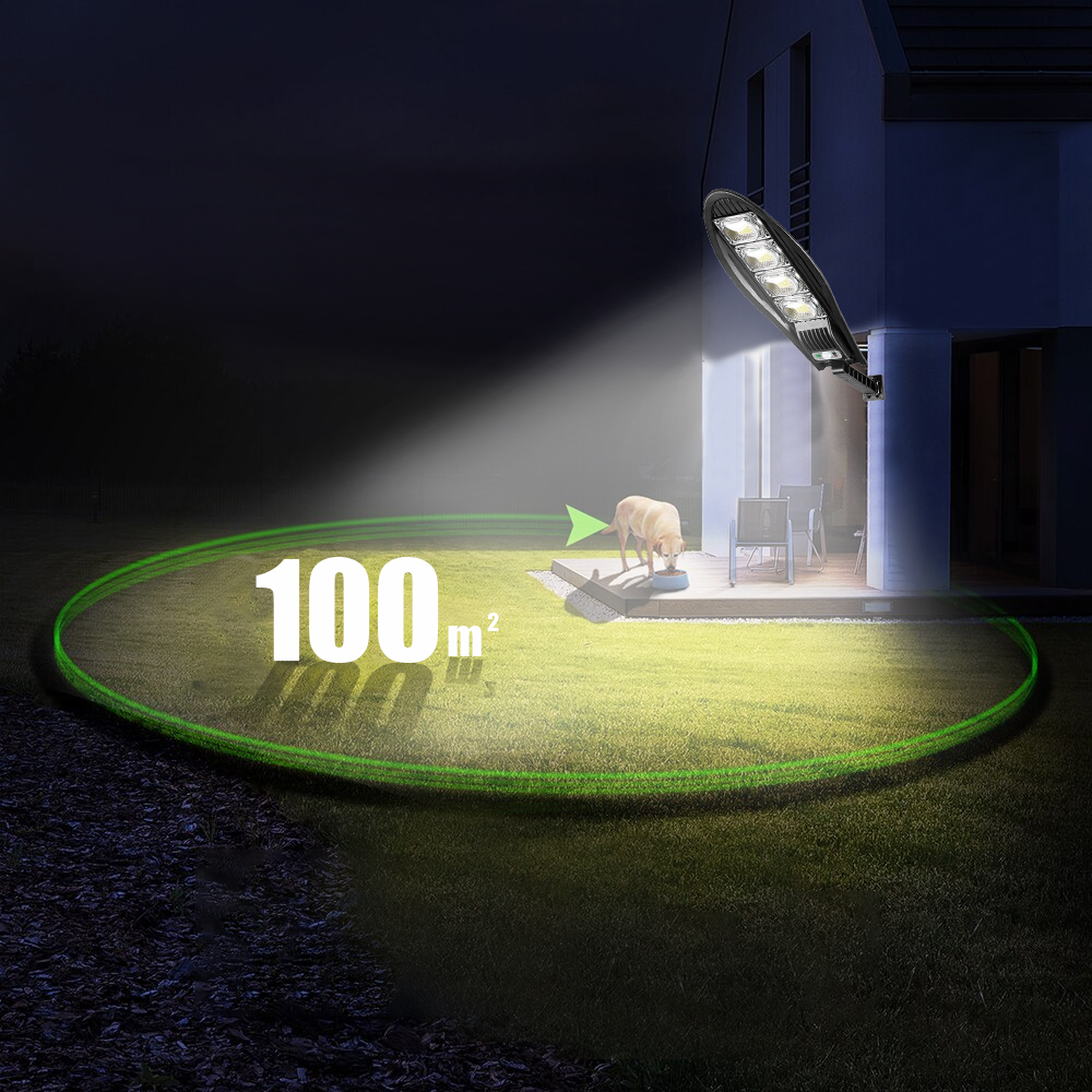 DragonSolar™- 600W soldrevet utendørslys med bevegelsesdeteksjon