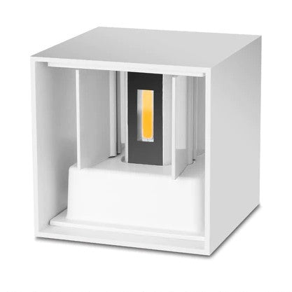 KubiskStil™ - Moderne vanntett LED-vegglampe i aluminium