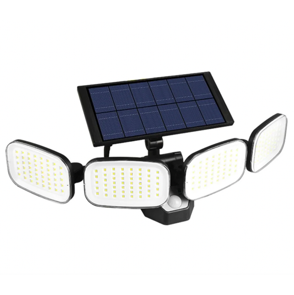 GlowFlexMEGA™ - 200 LED-bevegelsessensorlys med 400 lumen med solenergi