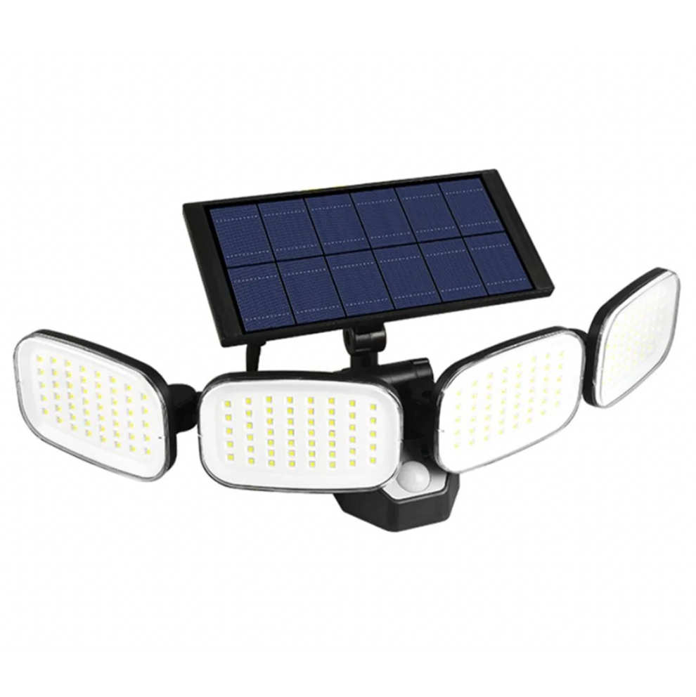 GlowFlexMEGA™ - 200 LED-solcellelampe med bevegelsessensor