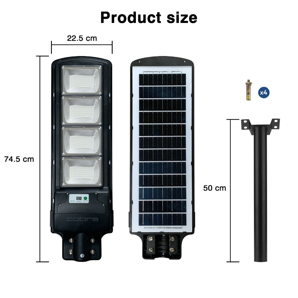IlluminateSolarMega™ - Den ultimate 450W/7000 lumen ultra-lyssterke solcelle-gatelyset